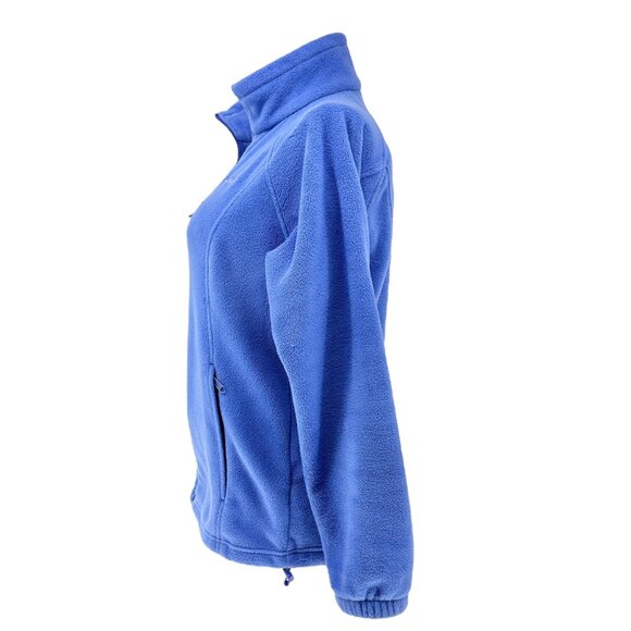 Columbia Fleece Jacket Womens L Blue Full Zip Cozy Warm Lightweight Polyester - Picture 4 of 10
